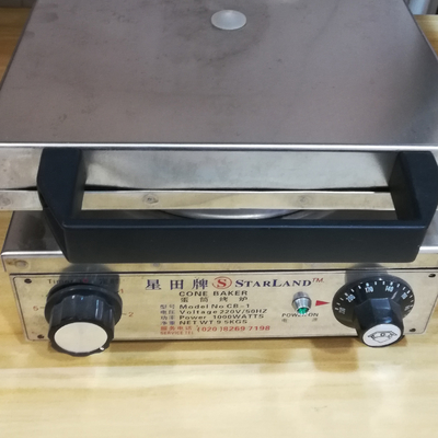 商用コーンベーカー 290W * 400D * 180H mmの半自動制御 仕様