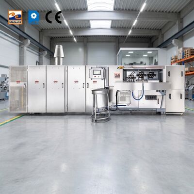 正確な温度とタイミング制御による安定した連続生産プロセスを提供するウェーハコーン生産ライン
