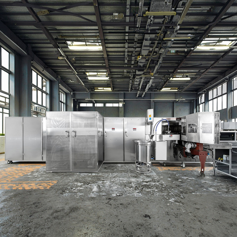 PLC制御システム 高需要市場におけるステンレス鋼のバスケットのための自動ワッフルバスケットマシン