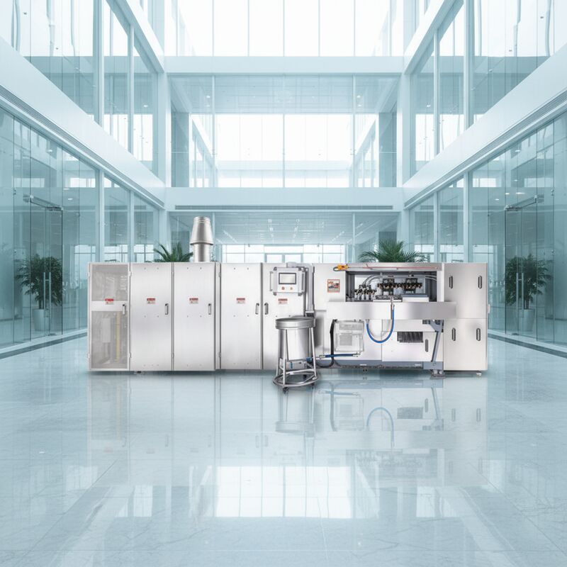 ステンレス鋼製の自動ウエファーコーン機 絶妙な脆いウエファーコーンを継続的に生産するのに最適