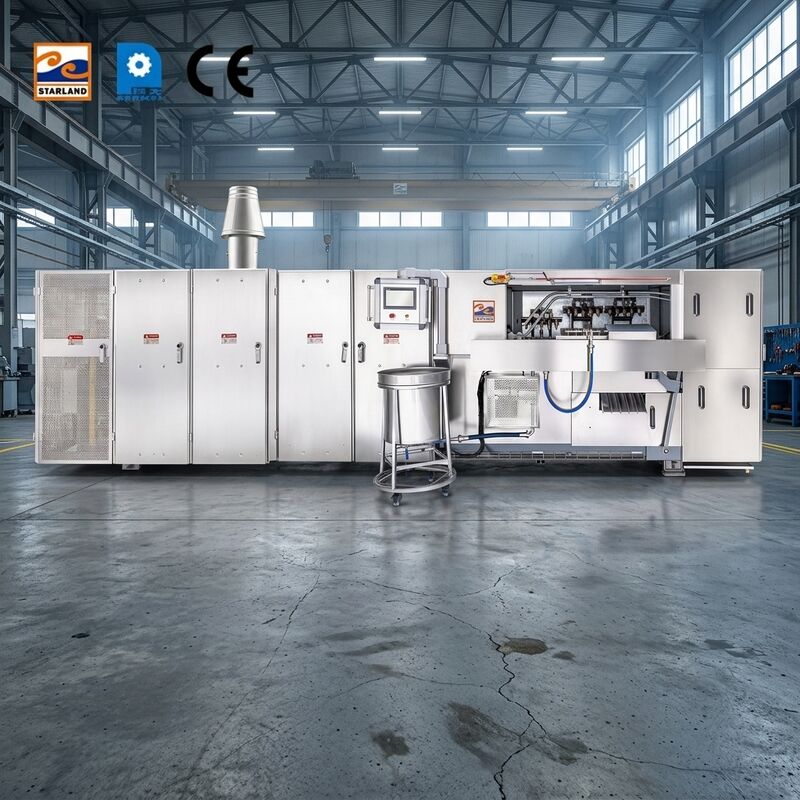 Stainless Steel Commercial Wafer Cone Machine Designed For Producing Crispy Uniform Wafer Cones