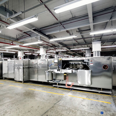 自動ウエハース ビスケットの生産ラインは連続ウエハース ビスケットの製造および包装効率のための機械をカスタマイズしました