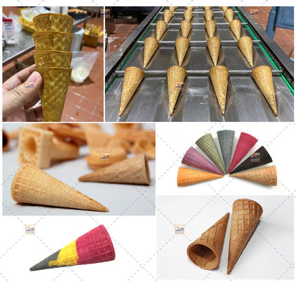 機械5400Cones/Hourを作るスナックのアイス クリームのウエファーの円錐形